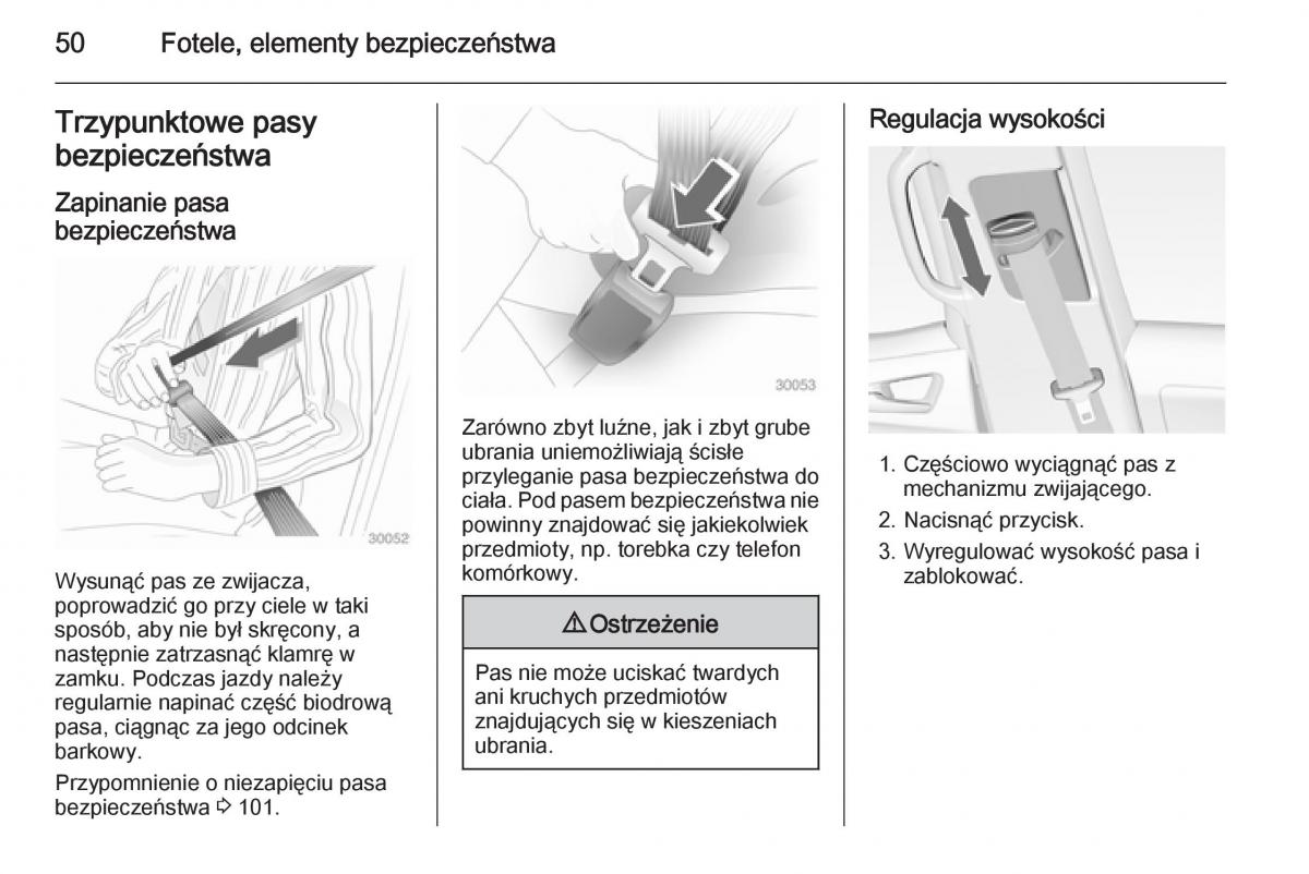 Opel Meriva B instrukcja obslugi / page 52