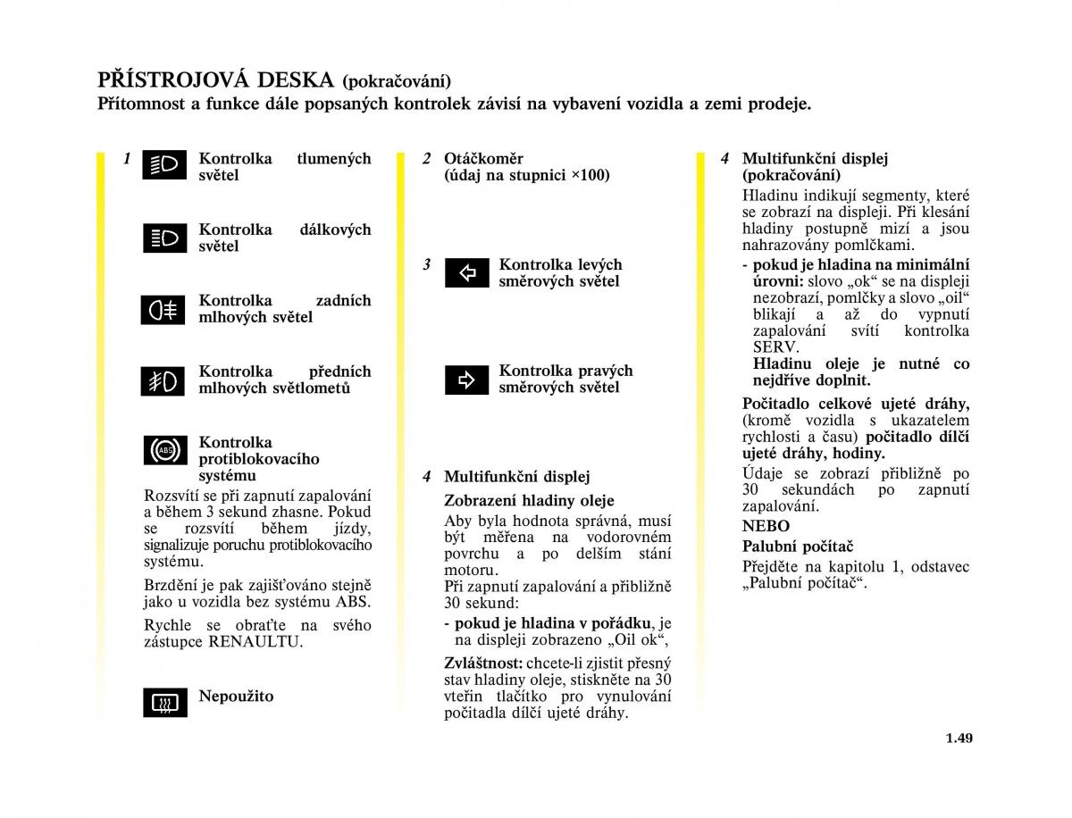 Renault Trafic II 2 navod k obsludze / page 55