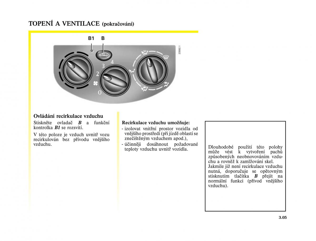 Renault Trafic II 2 navod k obsludze / page 99