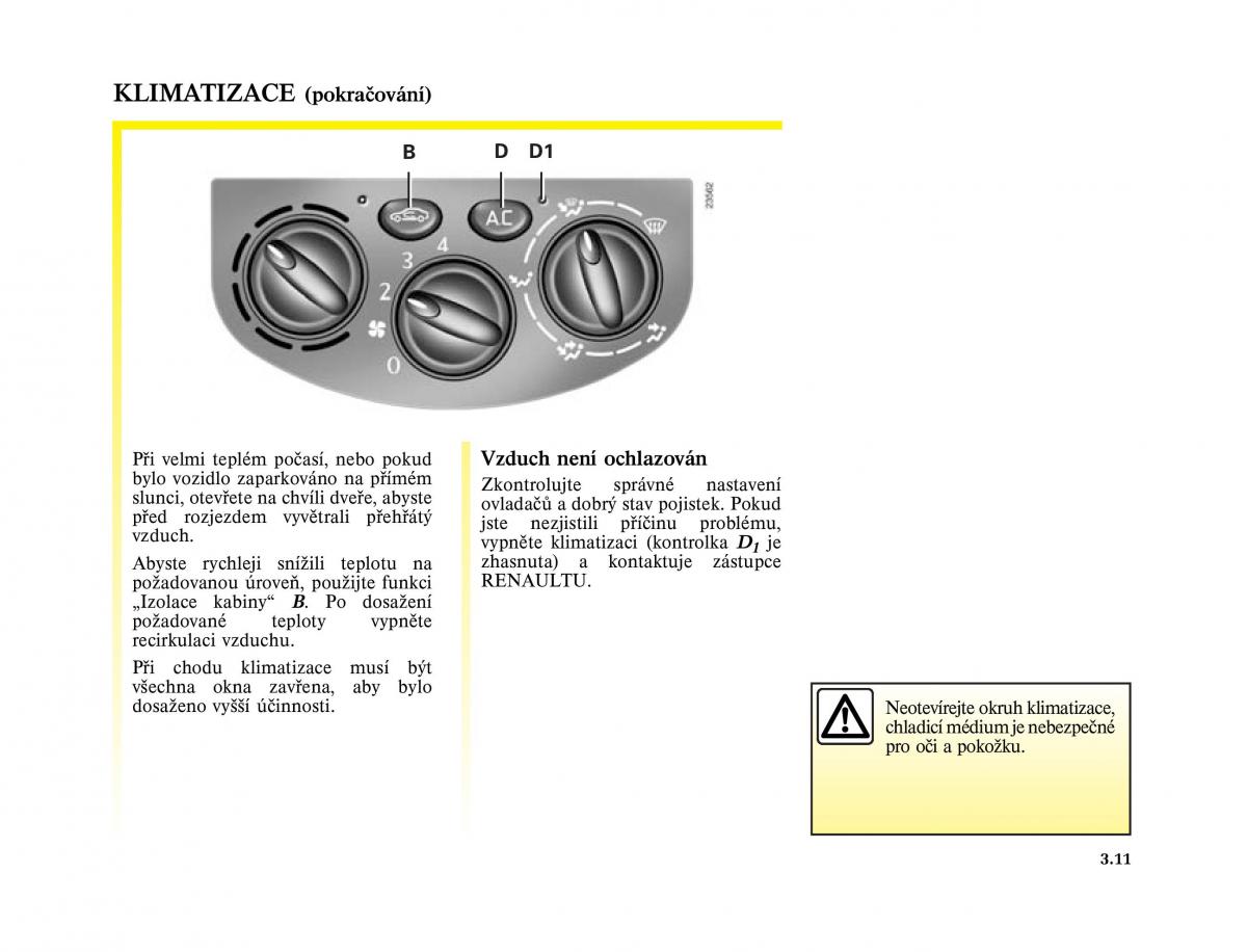 Renault Trafic II 2 navod k obsludze / page 105