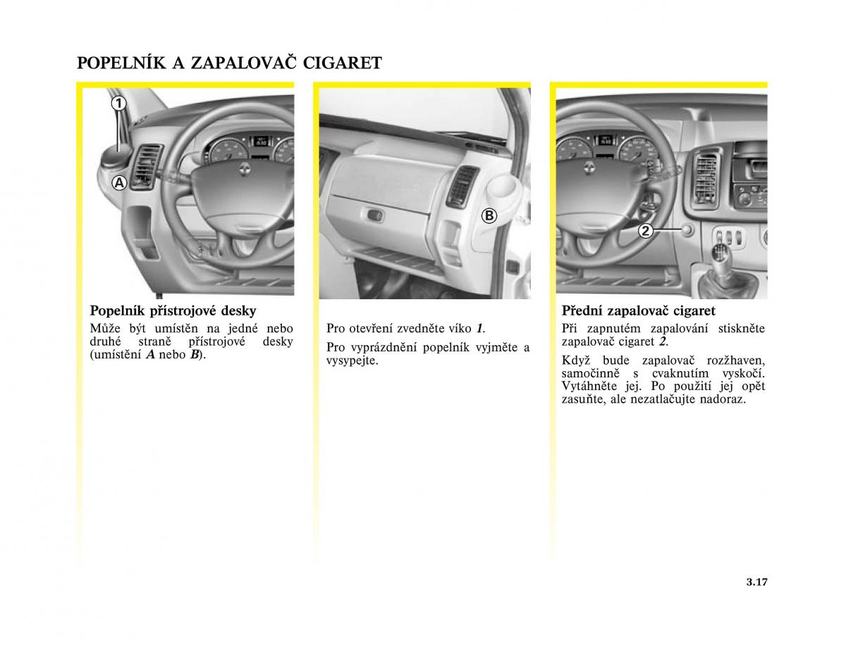 Renault Trafic II 2 navod k obsludze / page 111