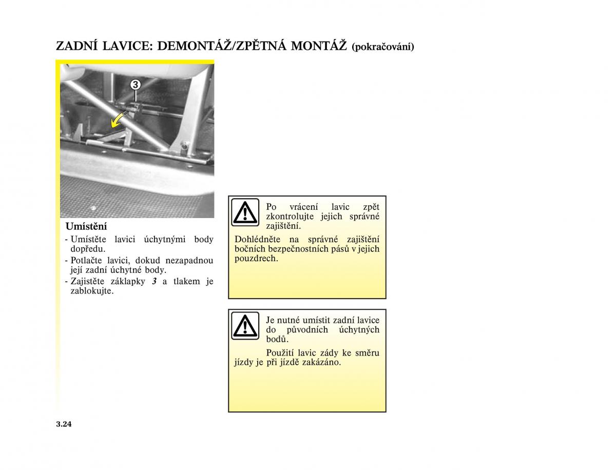 Renault Trafic II 2 navod k obsludze / page 118