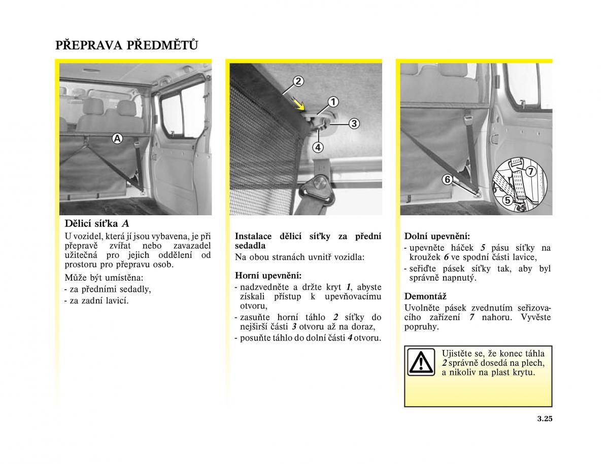 Renault Trafic II 2 navod k obsludze / page 119