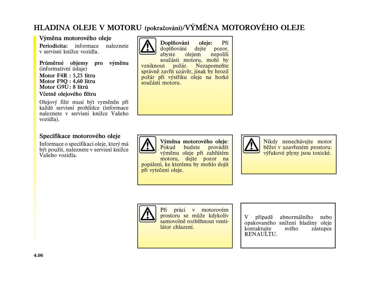 Renault Trafic II 2 navod k obsludze / page 128