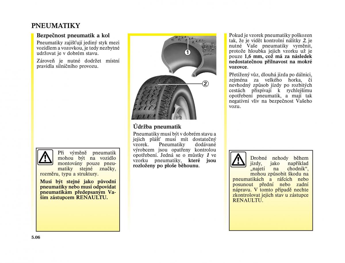 Renault Trafic II 2 navod k obsludze / page 142