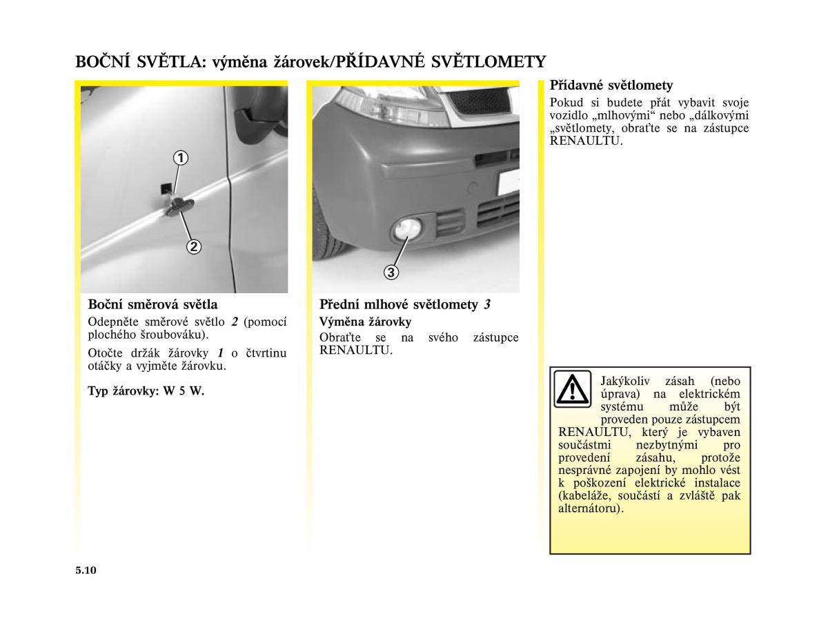 Renault Trafic II 2 navod k obsludze / page 146