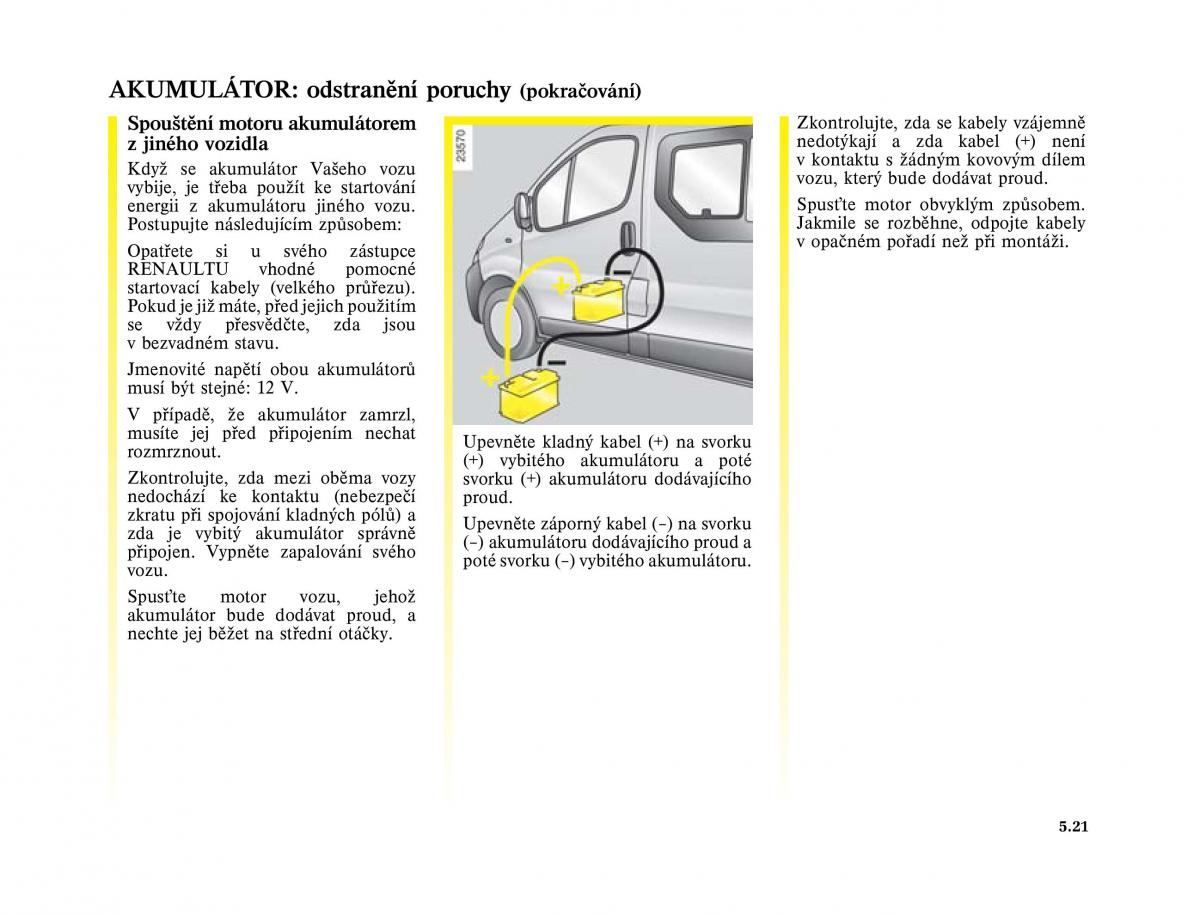 Renault Trafic II 2 navod k obsludze / page 157