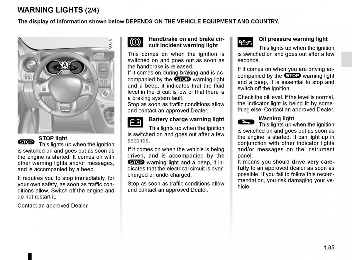 Renault Trafic III 3 owners manual / page 91