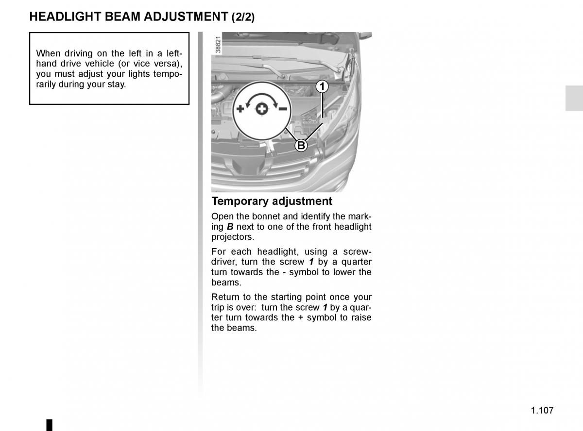 Renault Trafic III 3 owners manual / page 113