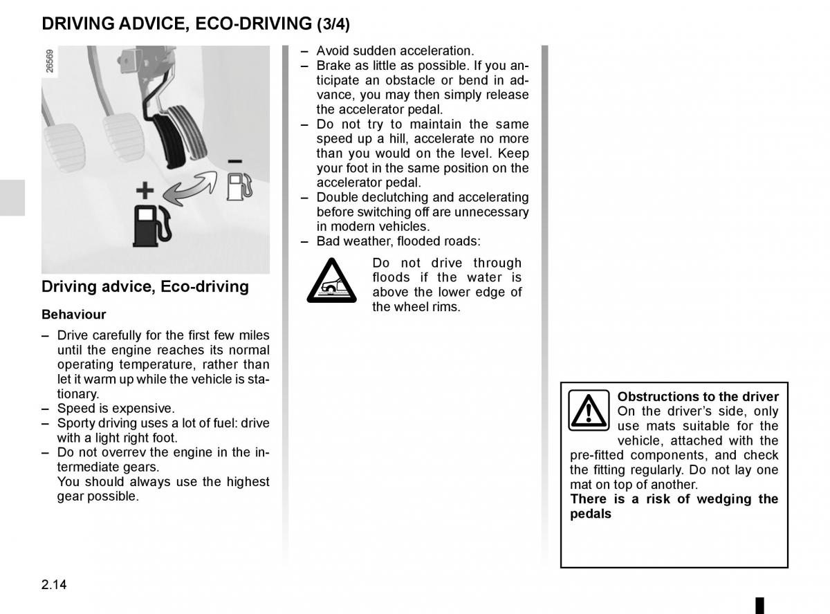 Renault Trafic III 3 owners manual / page 138