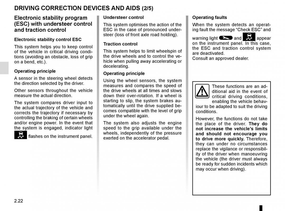 Renault Trafic III 3 owners manual / page 146