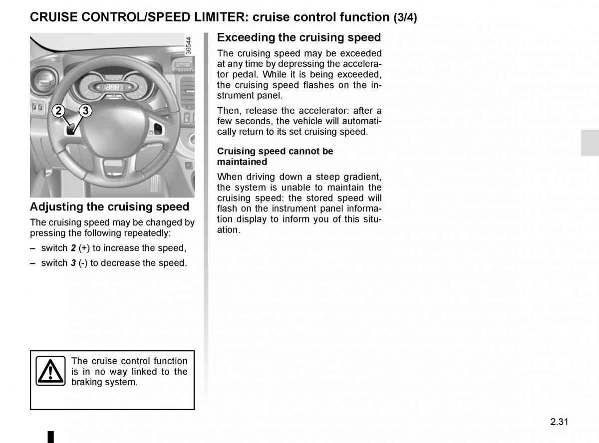 Renault Trafic III 3 owners manual / page 155