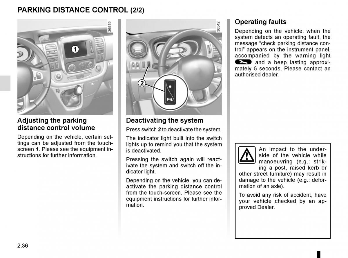 Renault Trafic III 3 owners manual / page 160