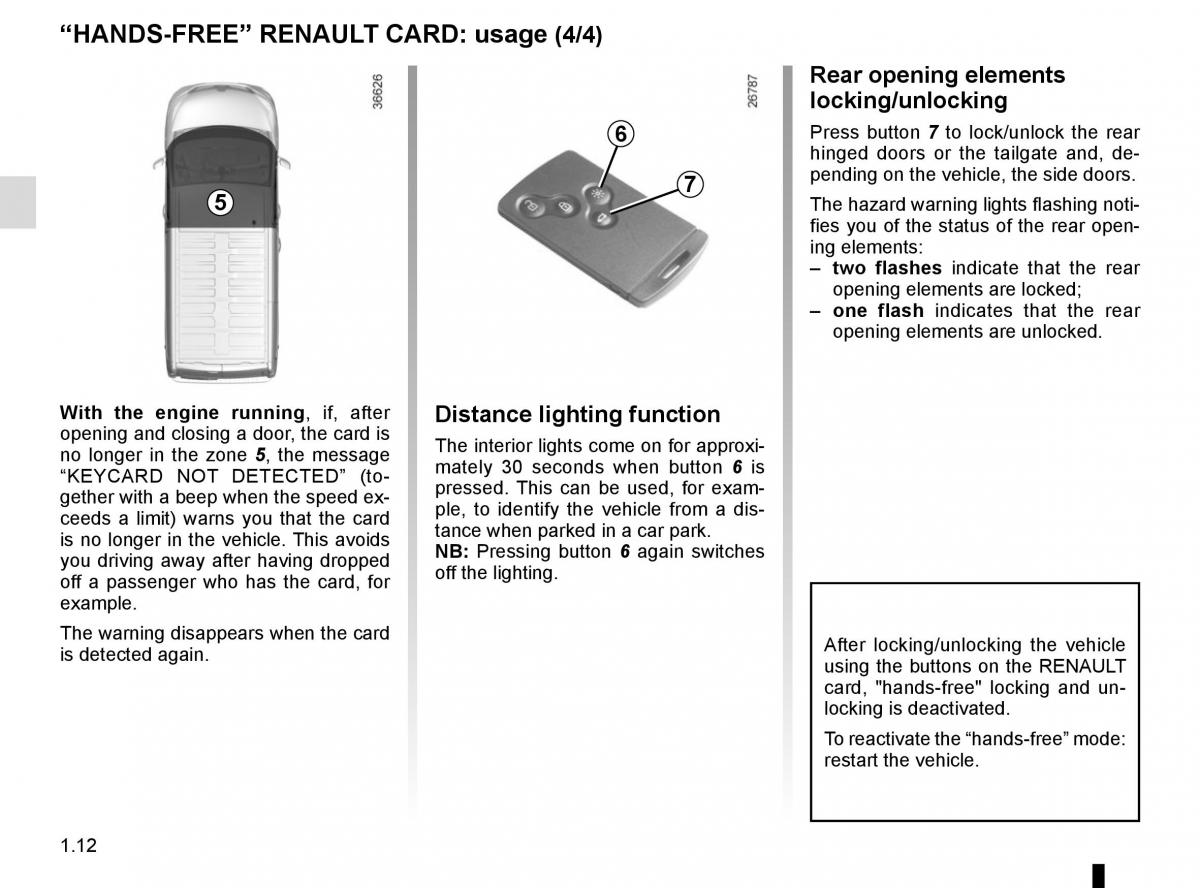 Renault Trafic III 3 owners manual / page 18