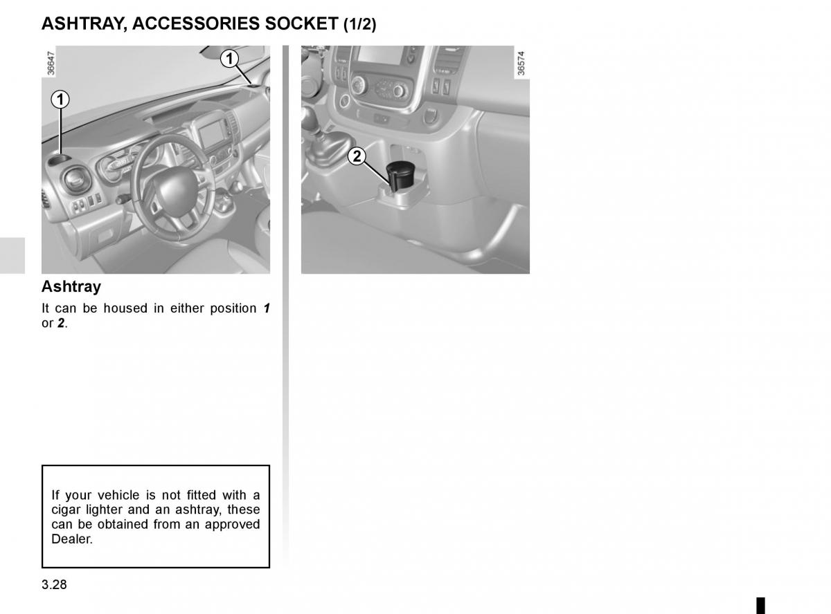 Renault Trafic III 3 owners manual / page 190