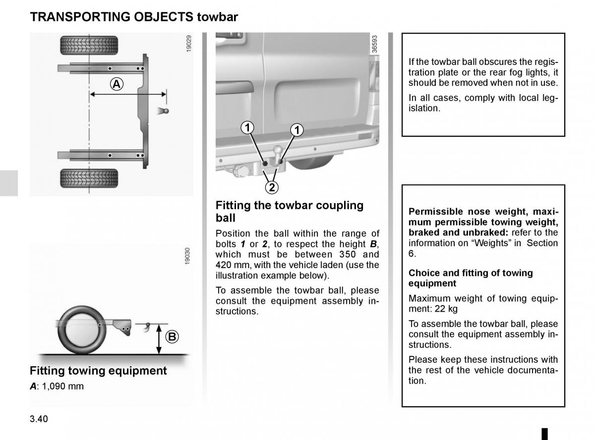 Renault Trafic III 3 owners manual / page 202