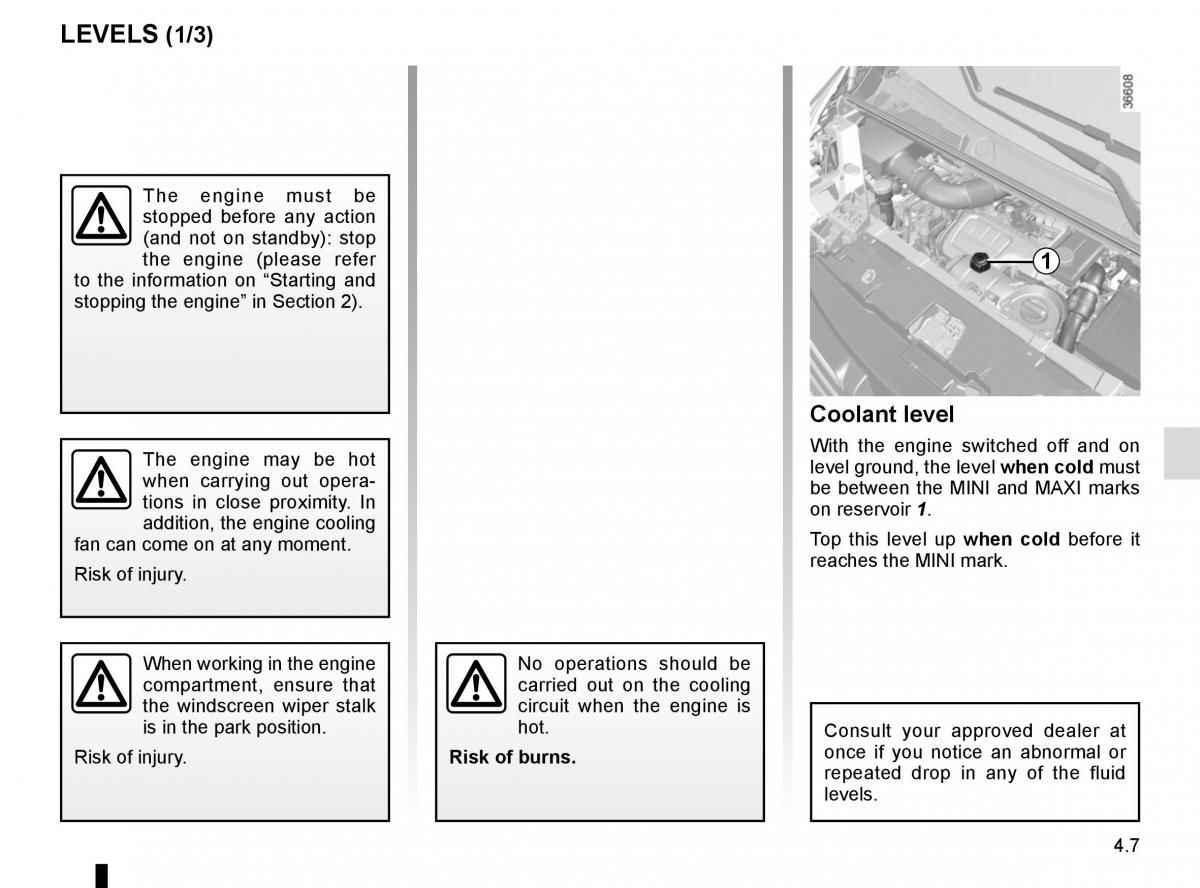 Renault Trafic III 3 owners manual / page 211