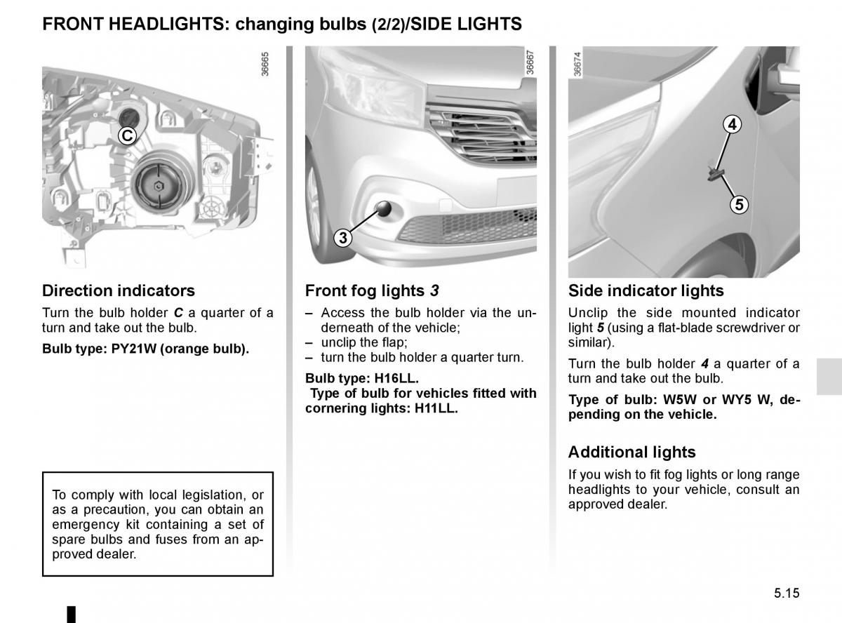 Renault Trafic III 3 owners manual / page 235