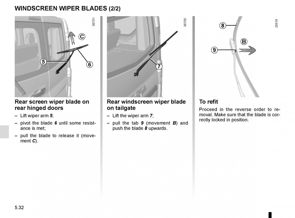 Renault Trafic III 3 owners manual / page 252