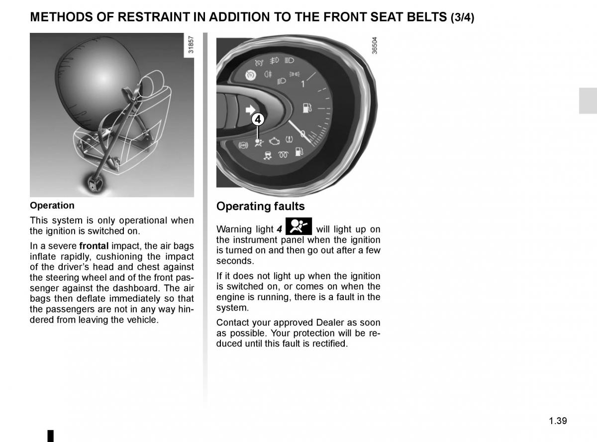 Renault Trafic III 3 owners manual / page 45