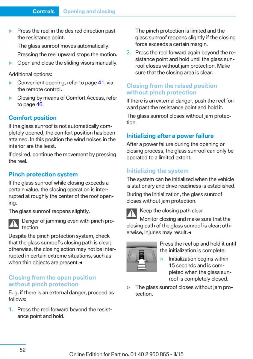 BMW i3 owners manual / page 68