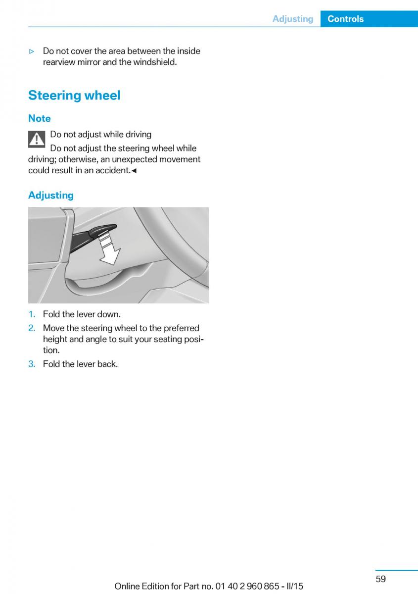 BMW i3 owners manual / page 75