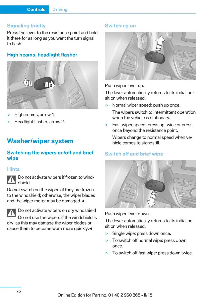 BMW i3 owners manual / page 88