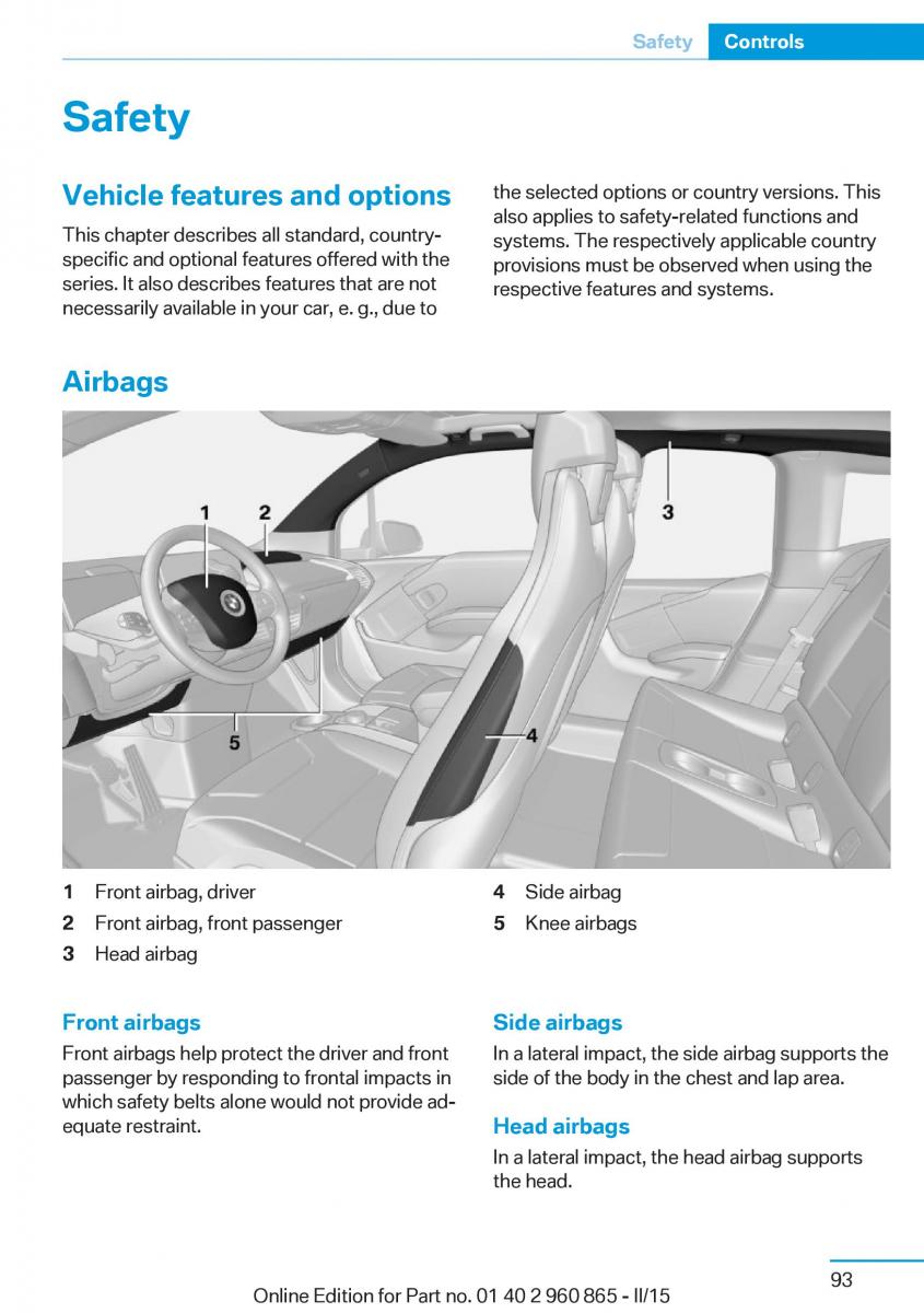 BMW i3 owners manual / page 109