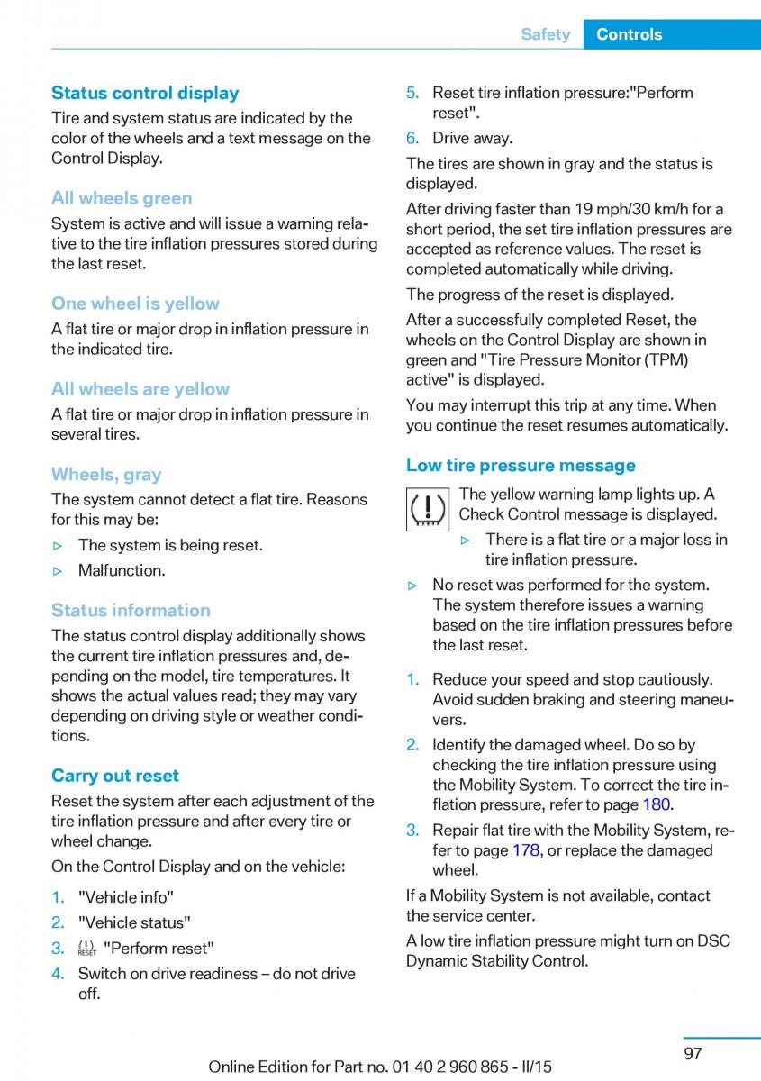 BMW i3 owners manual / page 113