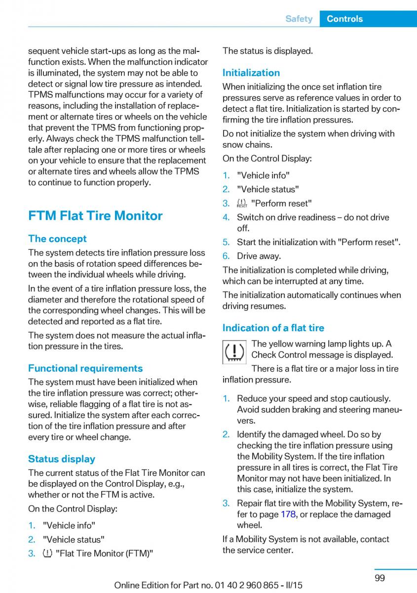 BMW i3 owners manual / page 115