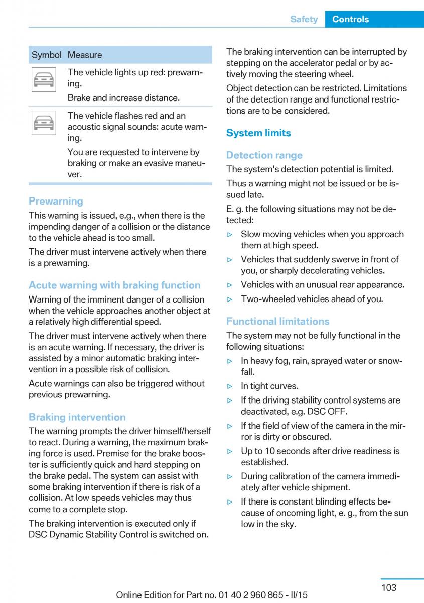 BMW i3 owners manual / page 119