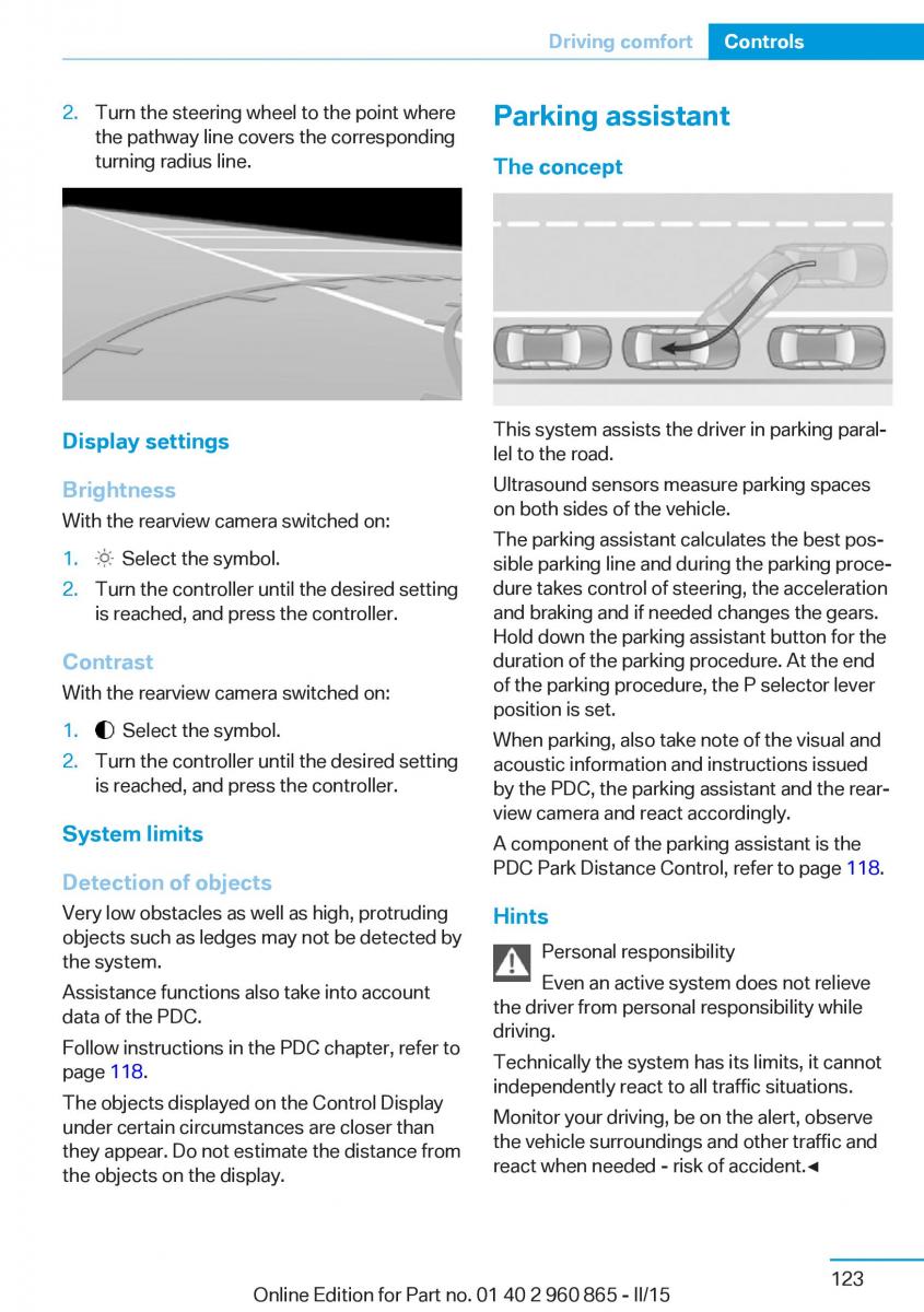 BMW i3 owners manual / page 139