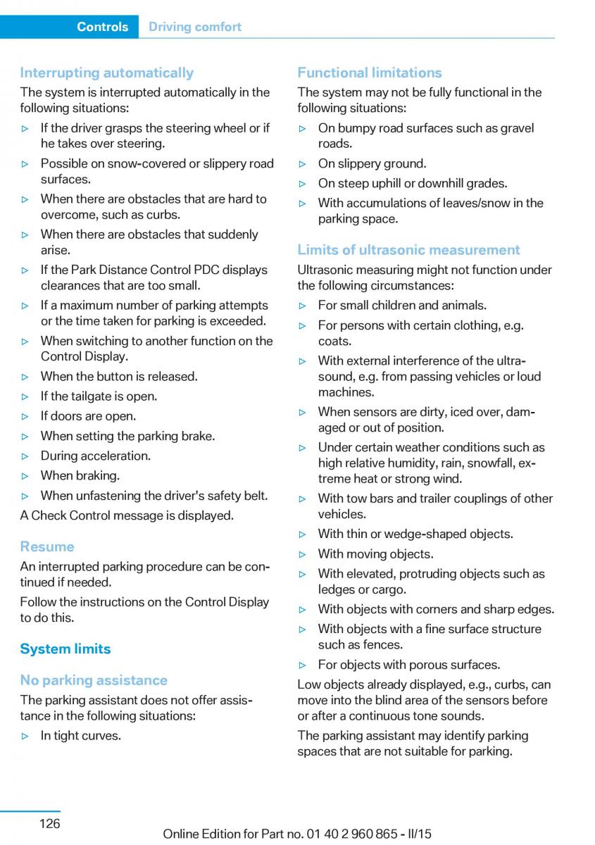 BMW i3 owners manual / page 142