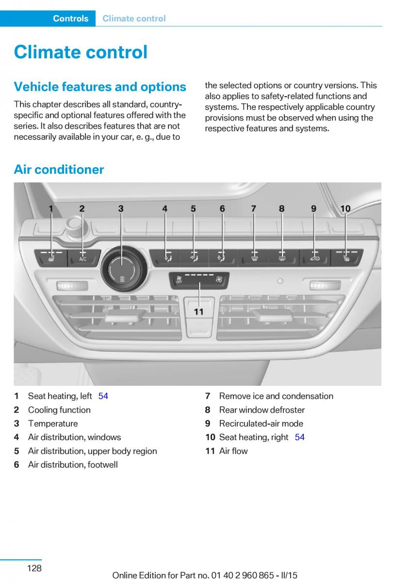 BMW i3 owners manual / page 144