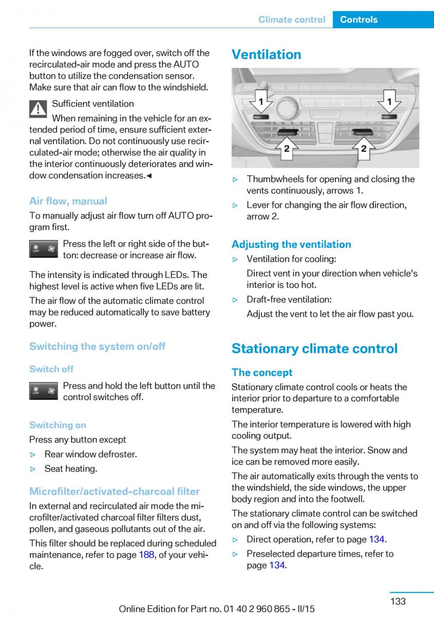 BMW i3 owners manual / page 149