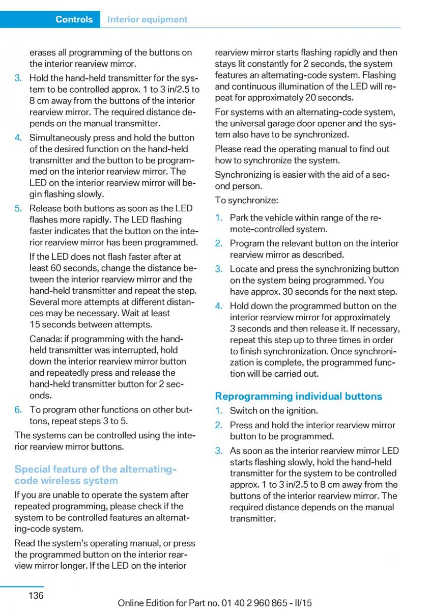 BMW i3 owners manual / page 152