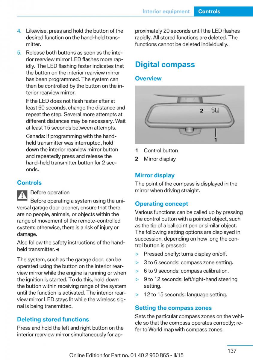 BMW i3 owners manual / page 153