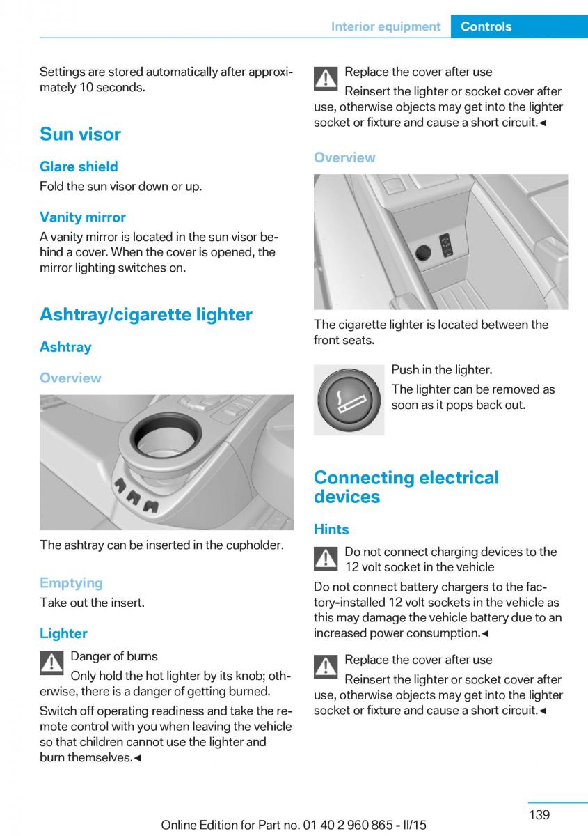 BMW i3 owners manual / page 155