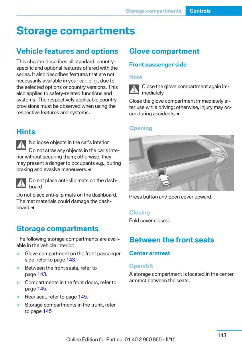 BMW i3 owners manual / page 159