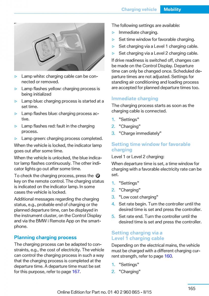 BMW i3 owners manual / page 181