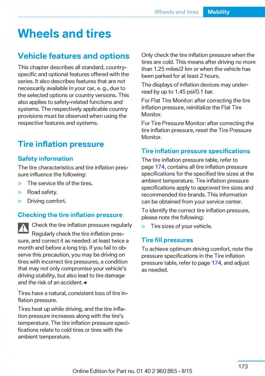 BMW i3 owners manual / page 189