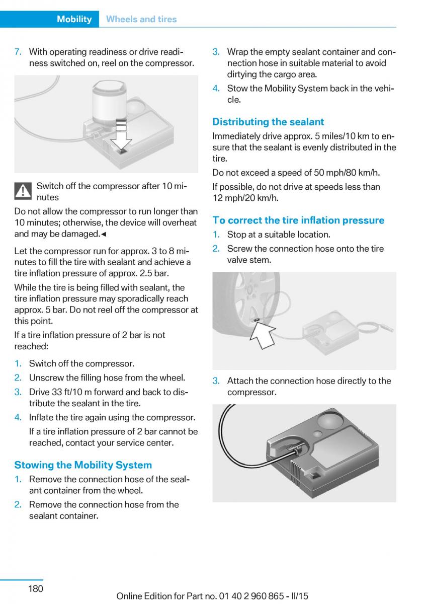 BMW i3 owners manual / page 196