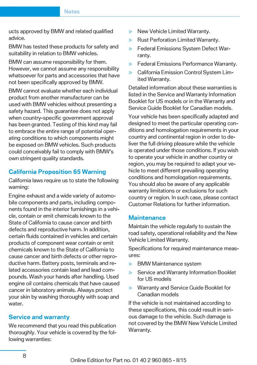 BMW i3 owners manual / page 24