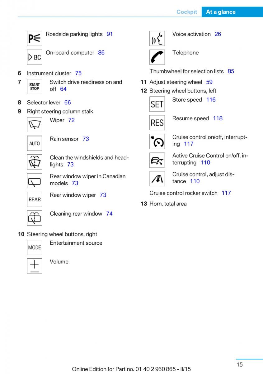 BMW i3 owners manual / page 31