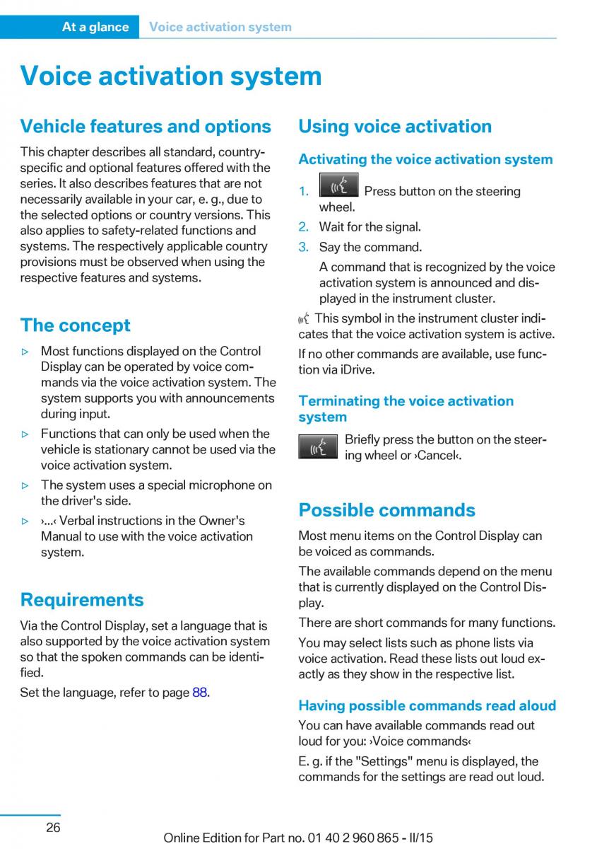 BMW i3 owners manual / page 42