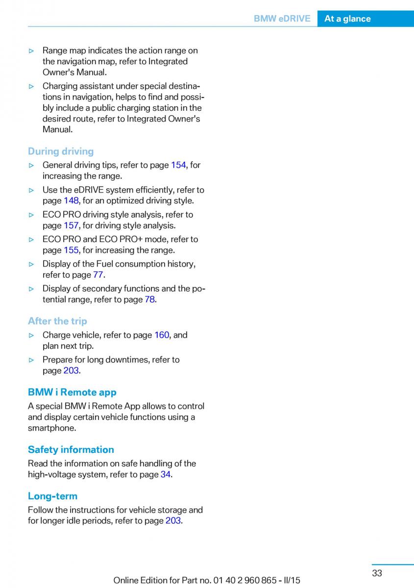 BMW i3 owners manual / page 49