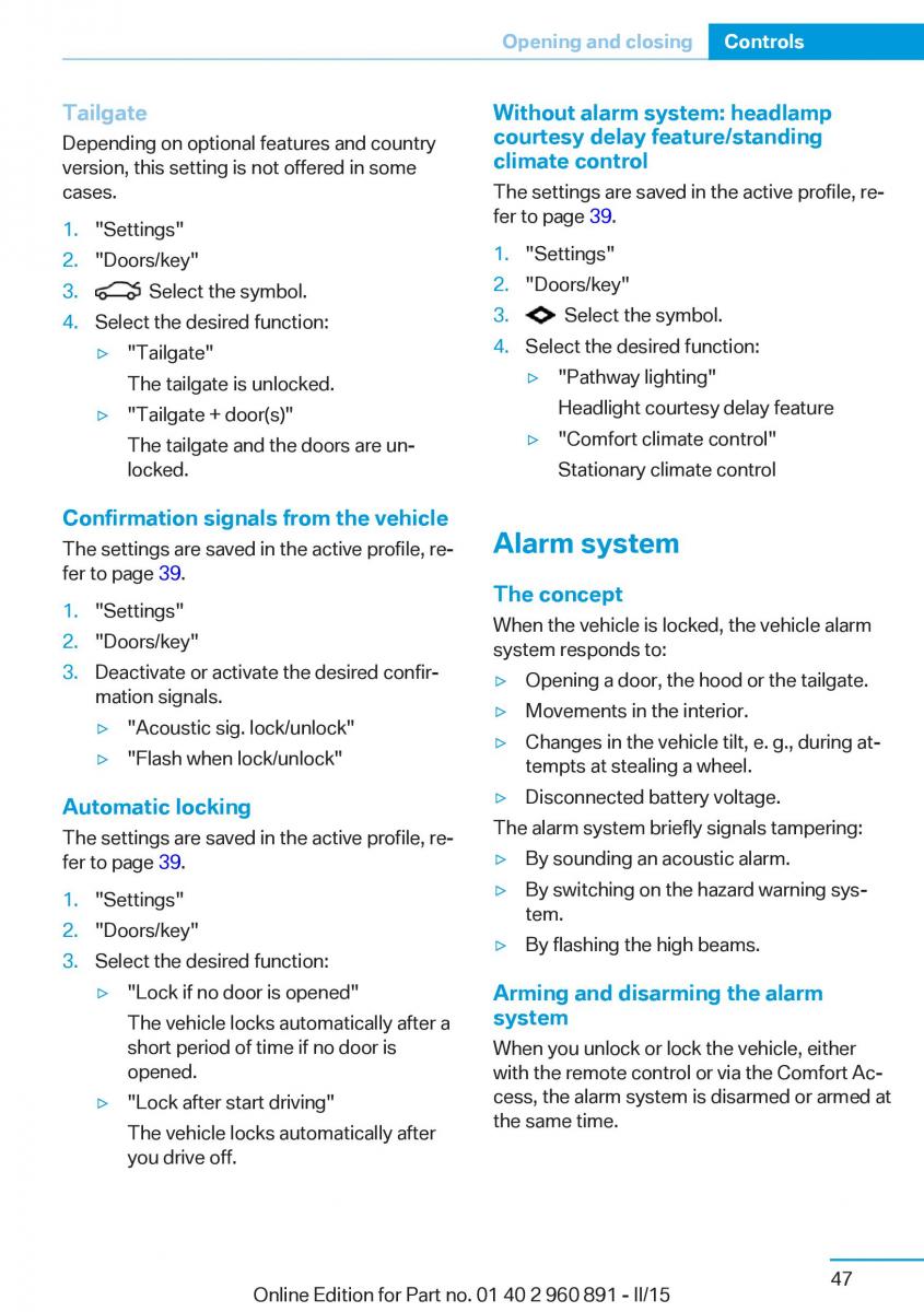 BMW i8 owners manual / page 63