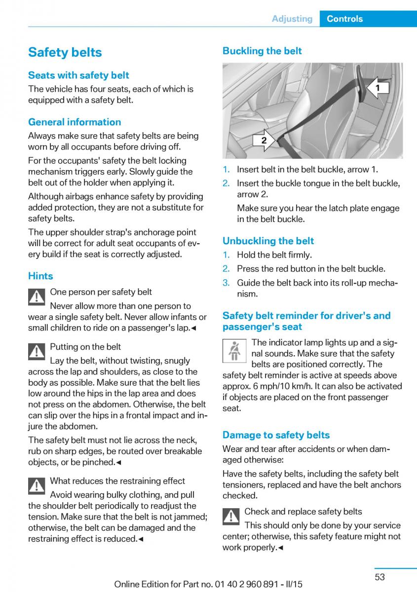 BMW i8 owners manual / page 69