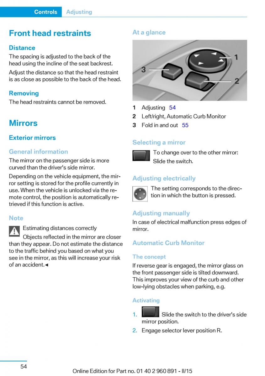 BMW i8 owners manual / page 70