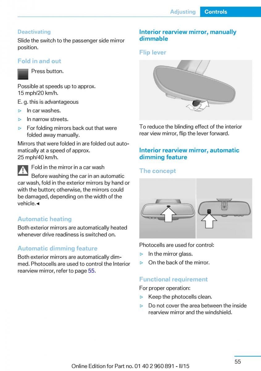 BMW i8 owners manual / page 71